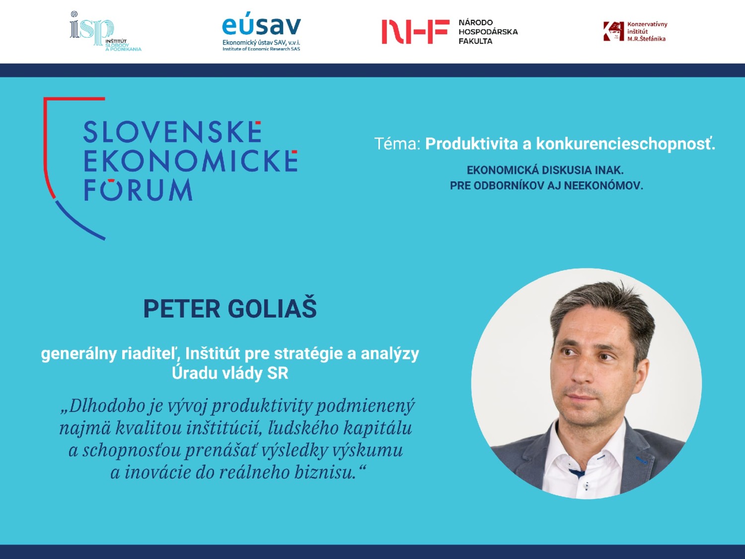 Diskusné stretnutie Slovenského ekonomického fóra